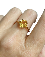 Load image into Gallery viewer, Cushion Cut Citrine Ring

