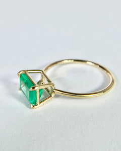 East/West Emerald Ring