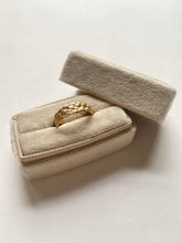 Load image into Gallery viewer, Wide Botticelli Braided Ring in 14k Gold
