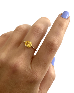 Lemon Yellow Sapphire Ring