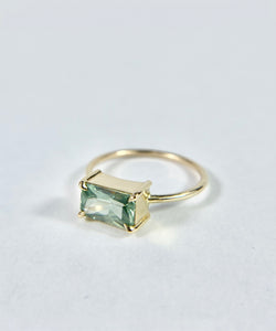 Teal Montana Sapphire Ring