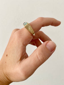 Mint Beryl Bar Ring