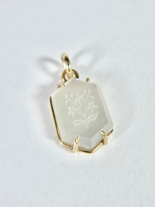 Orange Blossom Itaglio Pendant
