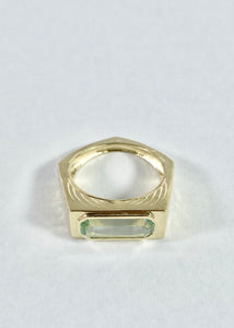 Mint Beryl Bar Ring