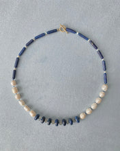 Load image into Gallery viewer, Lapis Lazuli, Pearl, And Moonstone Necklace
