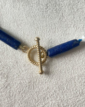 Load image into Gallery viewer, Lapis Lazuli, Pearl, And Moonstone Necklace
