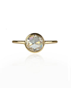 Moissanite Rose Window Ring