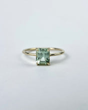 Load image into Gallery viewer, Emerald Cut Seafoam Green Congo Tourmaline Ring
