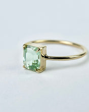 Load image into Gallery viewer, Emerald Cut Seafoam Green Congo Tourmaline Ring
