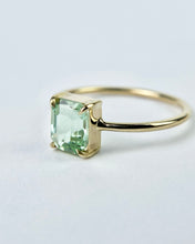 Load image into Gallery viewer, Emerald Cut Seafoam Green Congo Tourmaline Ring
