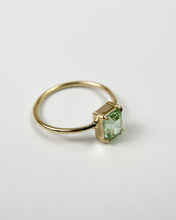 Load image into Gallery viewer, Emerald Cut Seafoam Green Congo Tourmaline Ring
