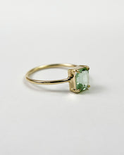 Load image into Gallery viewer, Emerald Cut Seafoam Green Congo Tourmaline Ring
