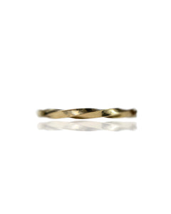 Pillar Twist Ring In 14k Yellow Gold
