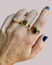 Load image into Gallery viewer, TRIPLETTA Signet Ring in 14k Gold
