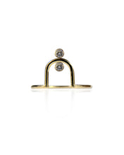 Load image into Gallery viewer, ARCO Ring With Two Diamonds
